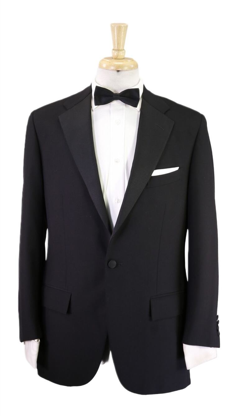 Polo Ralph Lauren Corneliani Black 1-Btn Tuxedo Formal Wedding Blazer 40R